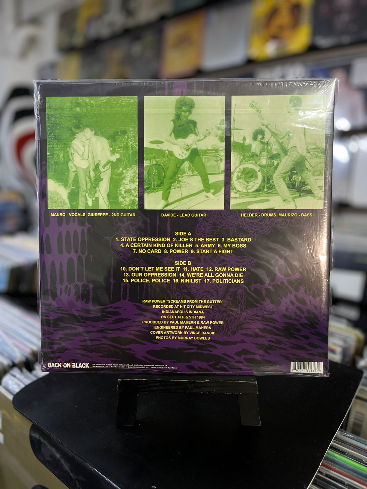 RAW POWER - SCREAMS FROM THE GUTTER
